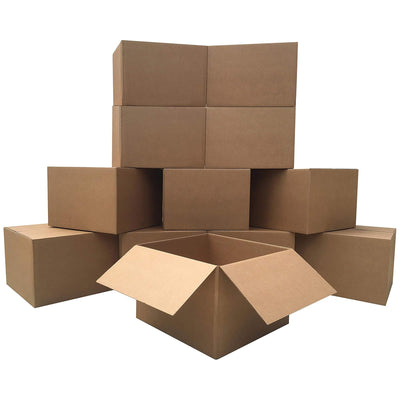 UBMOVE Large Corrugated Cardboard Moving Boxes, 20" x 20" x 15", 12 Pack