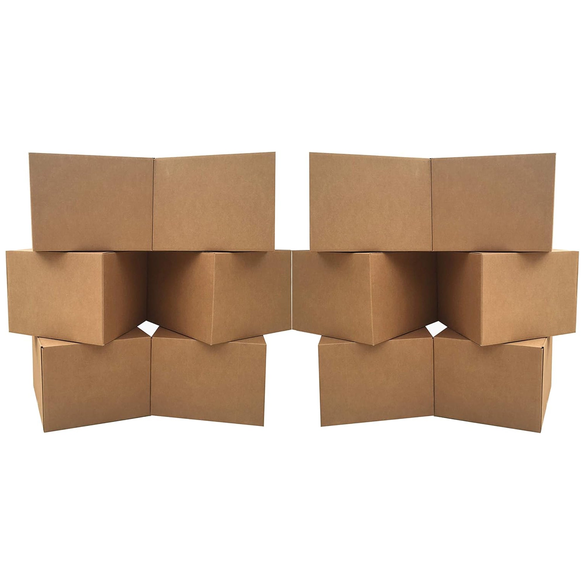 UBMOVE Large Corrugated Cardboard Moving Boxes, 20" x 20" x 15", 12 Pack