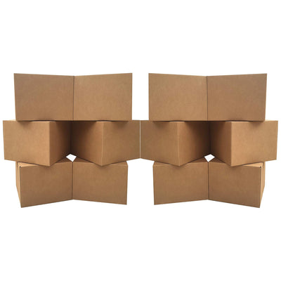 UBMOVE Large Corrugated Cardboard Moving Boxes, 20" x 20" x 15", 12 Pack