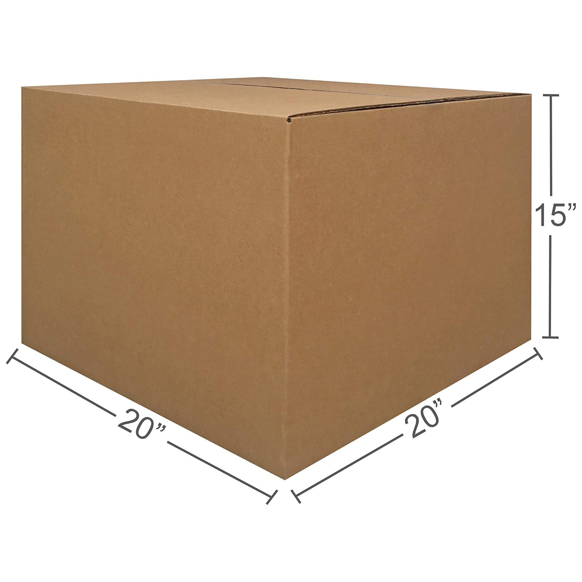 UBMOVE Large Corrugated Cardboard Moving Boxes, 20" x 20" x 15", 12 Pack