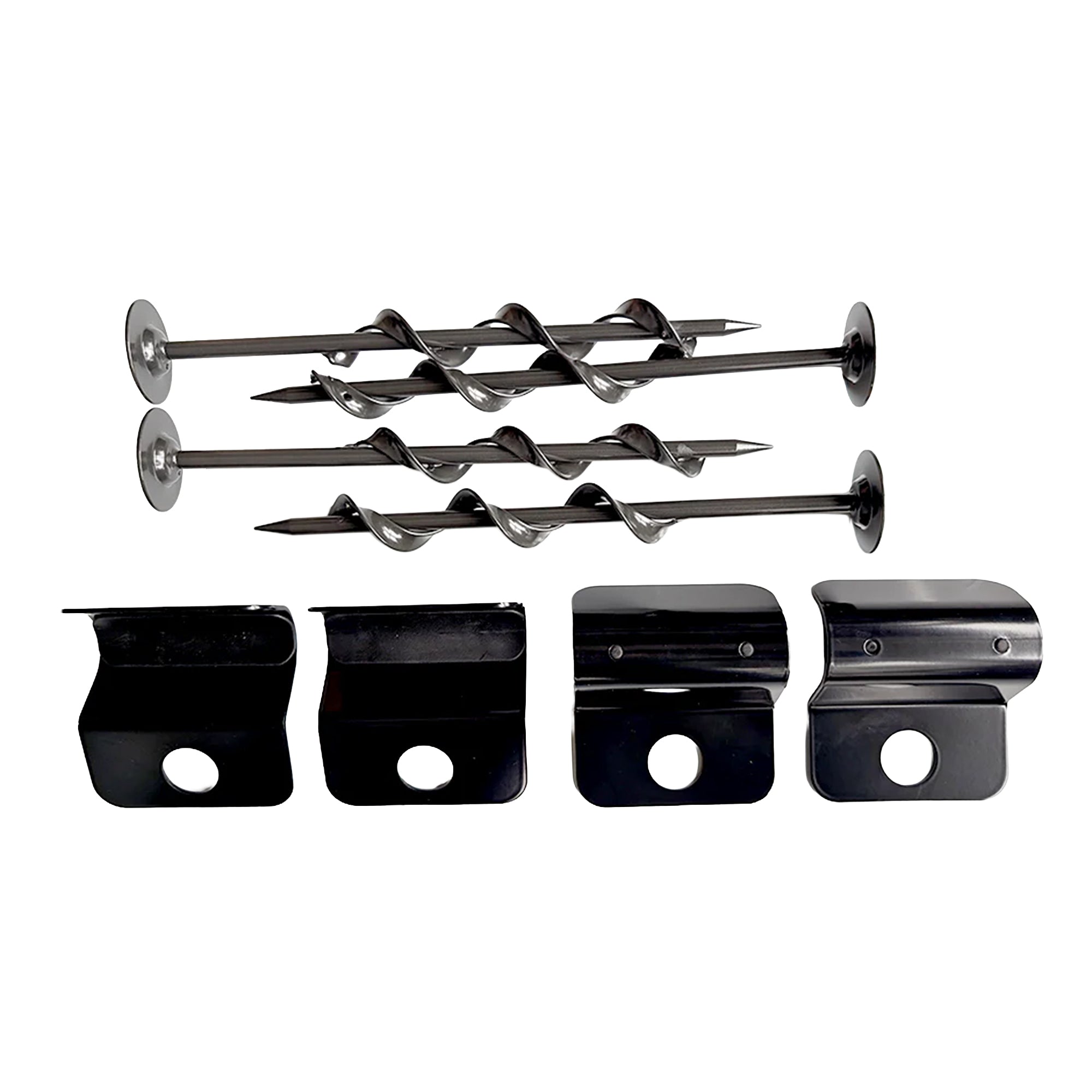 Springfree Trampoline Ground Anchor Kit, Heavy Duty Trampoline Accessory, Black - VMInnovations