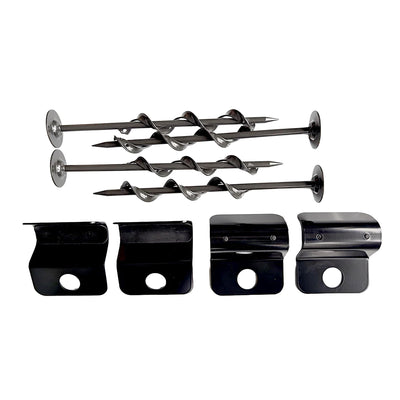 Springfree Trampoline Ground Anchor Kit, Heavy Duty Trampoline Accessory, Black - VMInnovations