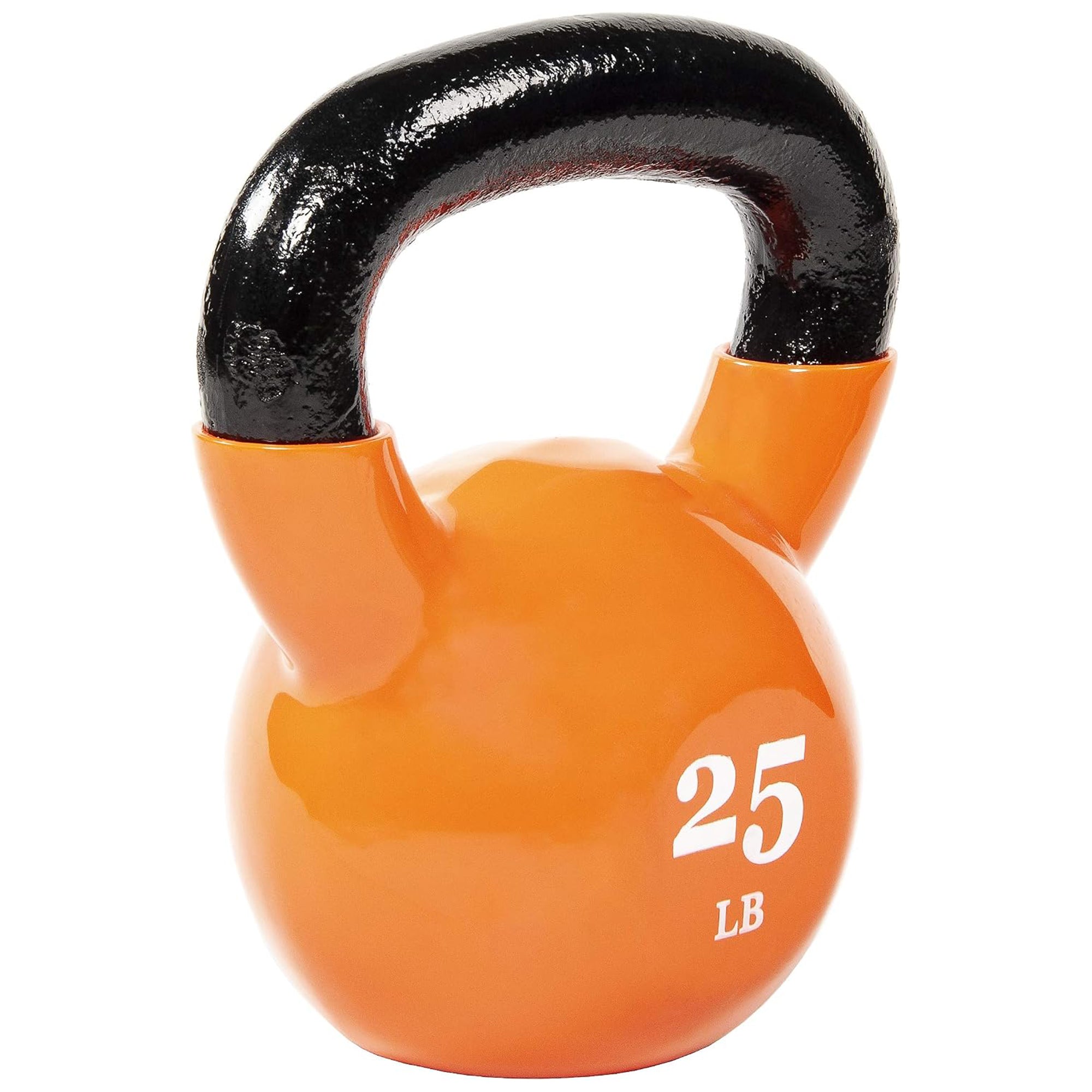 Fitvids 30 lb Vinyl-Coated Kettlebell Weight for Strength Training, Dark Green
