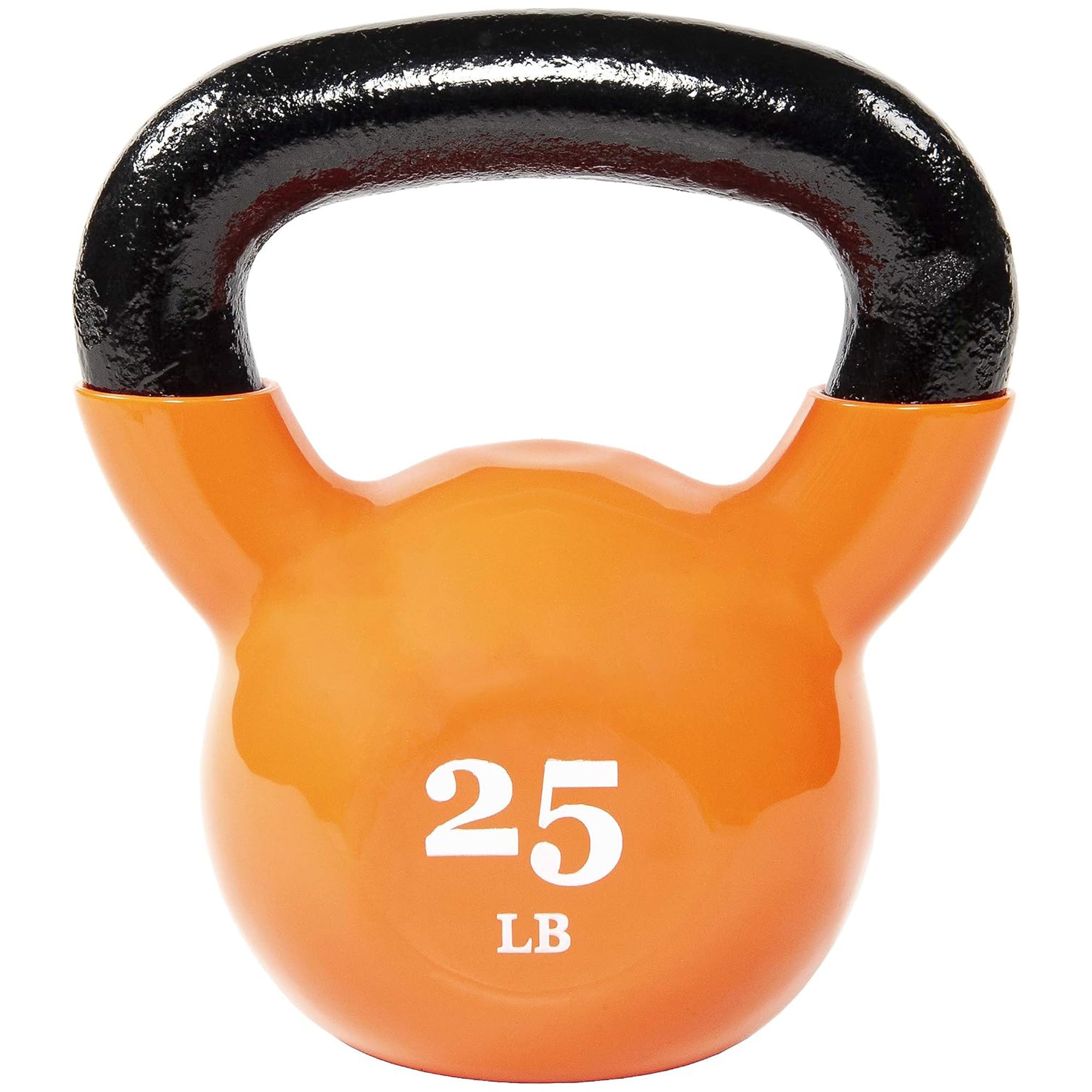Fitvids 30 lb Vinyl-Coated Kettlebell Weight for Strength Training, Dark Green