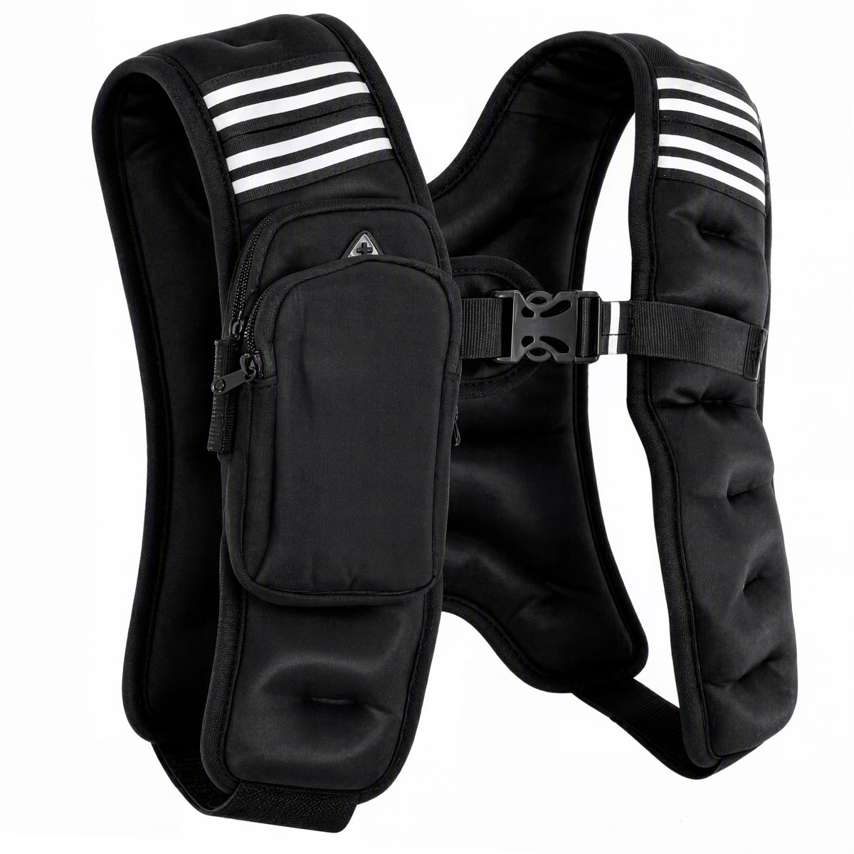 BalanceFrom 6 lb Weighted Nylon Tactical Vest with Quick Release & Phone Pouch