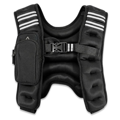 BalanceFrom 6 lb Weighted Nylon Tactical Vest with Quick Release & Phone Pouch