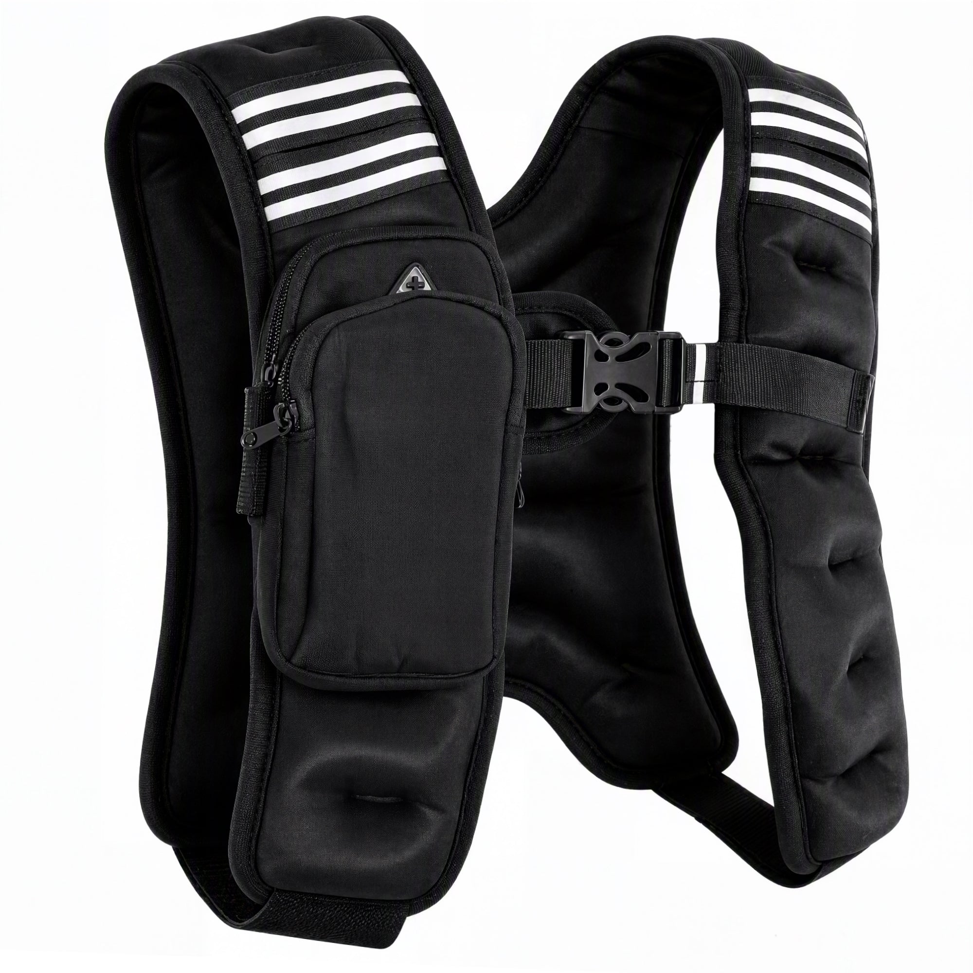 BalanceFrom 8 lb Weighted Nylon Tactical Vest with Quick Release & Phone Pouch