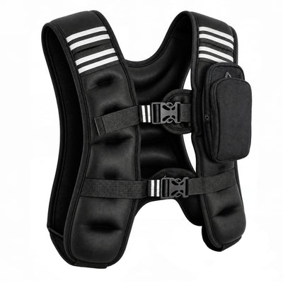 BalanceFrom 25 lb Weighted Nylon Tactical Vest with Quick Release & Phone Pouch