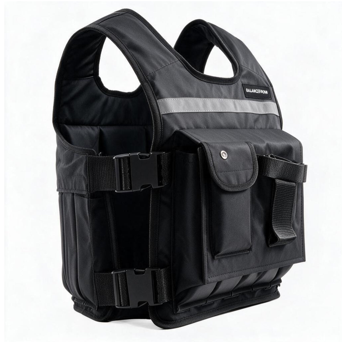 BalanceFrom 30 lb Weighted Training Vest with Quick Release and Breathable Mesh