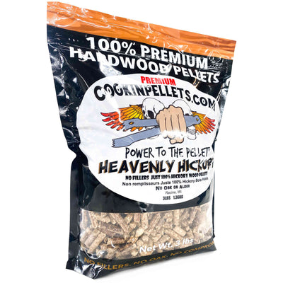 CookinPellets Heavenly Hickory Wood Pellets for Indoor & Outdoor Smoker, 3Lbs - VMInnovations