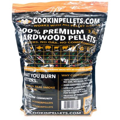CookinPellets Heavenly Hickory Wood Pellets for Indoor & Outdoor Smoker, 3Lbs - VMInnovations
