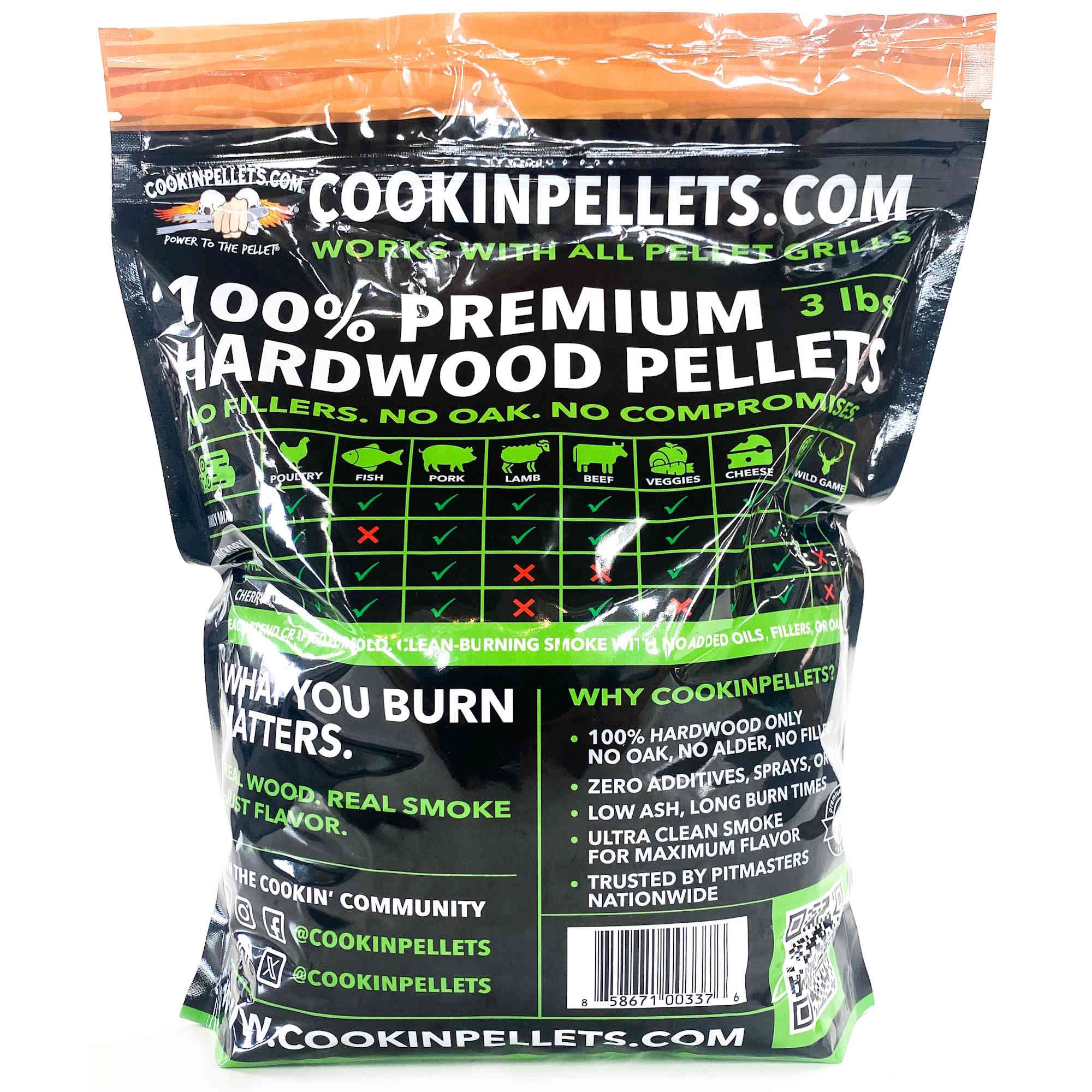 CookinPellets Apple Affection Wood Pellets for Indoor & Outdoor Smoker, 3Lbs - VMInnovations