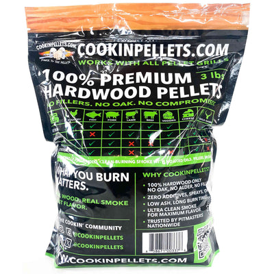 CookinPellets Apple Affection Wood Pellets, Indoor  Outdoor Smoker, 3 lb, 3 Pack