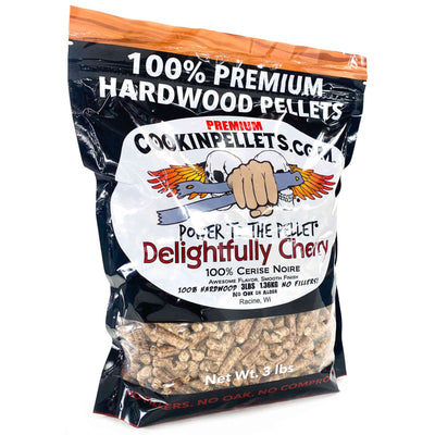 CookinPellets Delightfully Cherry Wood Pellets for Indoor & Outdoor Smoker, 3Lbs - VMInnovations