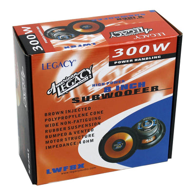 4) New LEGACY LWF8X 8" 300 WATT Car Audio Subwoofers Subs Power Woofers 4 Ohm