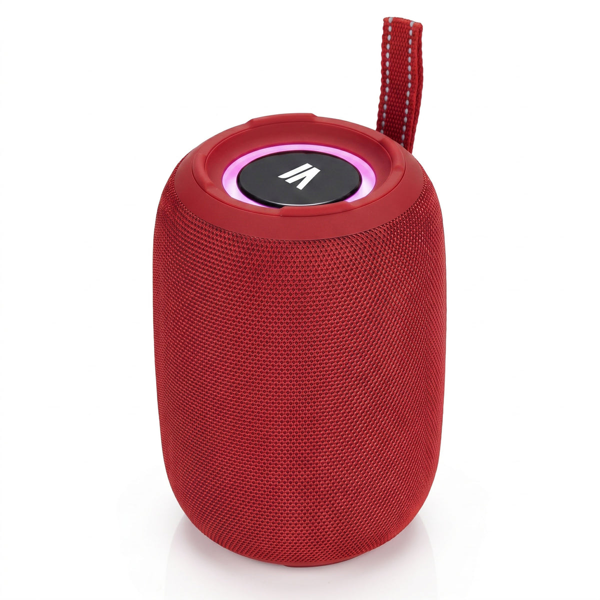 Max Power MPD395 Pulse Boom Portable Bluetooth Speaker with Heavy Bass, Red - VMInnovations