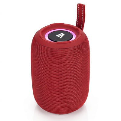 Max Power MPD395 Pulse Boom Portable Bluetooth Speaker with Heavy Bass, Red - VMInnovations