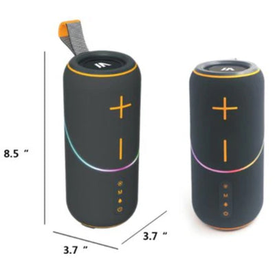 Max Power MPD672 Pulse Xtreme Portable Bluetooth Speaker with Heavy Bass, Purple