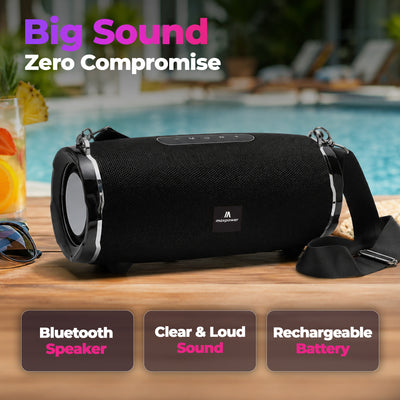 Max Power Encore Portable Wireless Outdoor Speaker with Bluetooth 5.3 and Strap