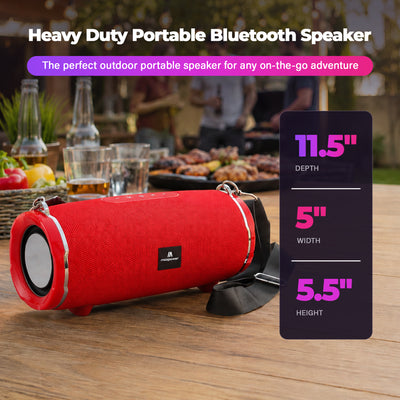 Max Power Encore Portable Wireless Outdoor Speaker with Bluetooth 5.3 and Strap - VMInnovations