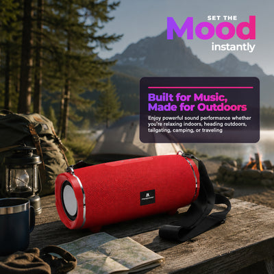 Max Power Encore Portable Wireless Outdoor Speaker with Bluetooth 5.3 and Strap - VMInnovations