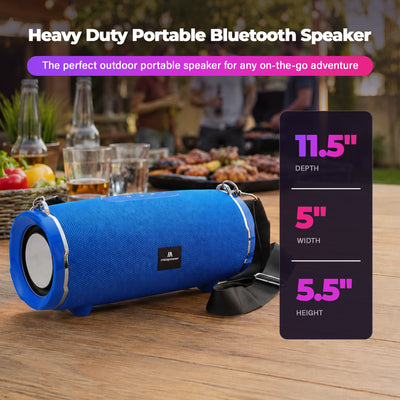 Max Power Encore Portable Outdoor Wireless Speaker with Bluetooth 5.3, Blue - VMInnovations