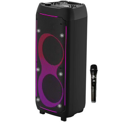 Max Power Thunder X-Bass Portable Party Speaker, Dual 10-Inch Woofers, Bluetooth - VMInnovations