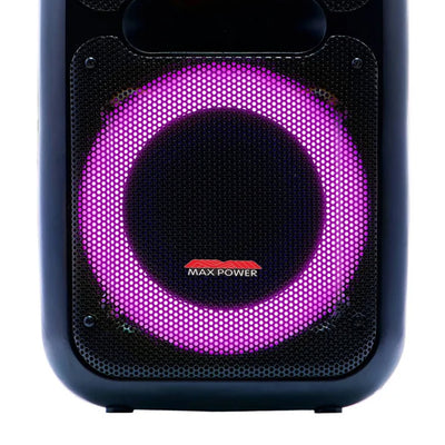Max Power Ultra Boom X-Bass Party Speaker, Dual 12-Inch Woofers w/ Wireless Mic