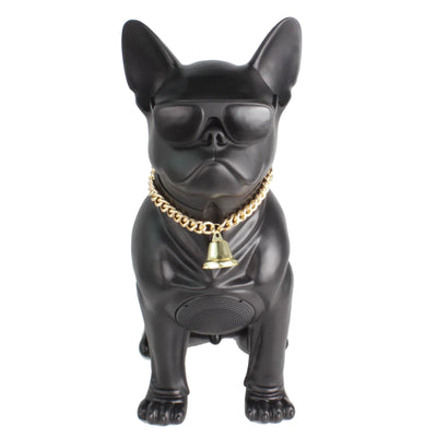 Max Power Bulldog Bluetooth Speaker, Large Wireless Novelty Party Stereo, Black