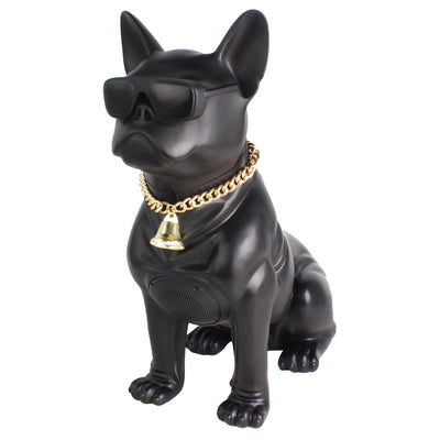 Max Power Bulldog Bluetooth Speaker, Large Wireless Novelty Party Stereo, Black