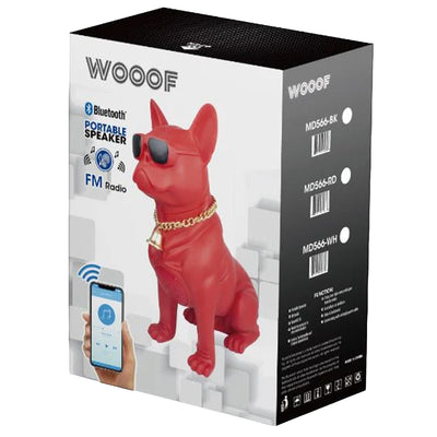 Max Power Bulldog Bluetooth Speaker, Wireless Novelty Party Stereo (Open Box)
