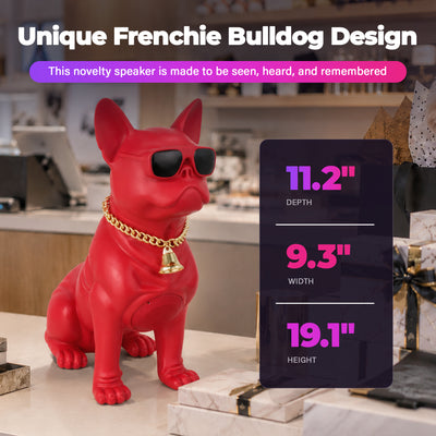 Max Power Bulldog Bluetooth Speaker, Wireless Novelty Party Stereo (Open Box)