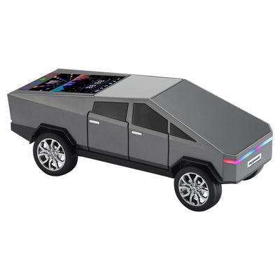 Max Power Cybertruck Wireless Bluetooth Speaker with Front LED Lights, Grey
