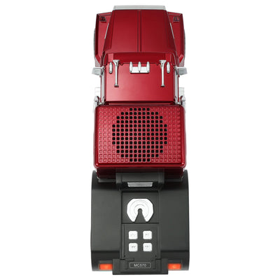 Max Power Semi Truck Bluetooth Speaker, Wireless Big Rig Vehicle Stereo, Red - VMInnovations