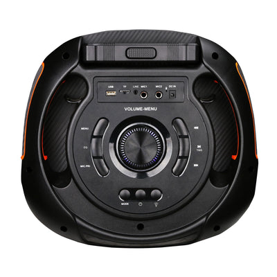 Max Power MPD592 Omnia 12" Portable Karaoke DJ Speaker with Microphone & Wheels
