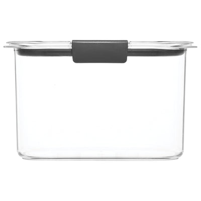 Rubbermaid Brilliance Pantry Airtight and BPA Free Food Storage Container, 7.8 Cup, Gray