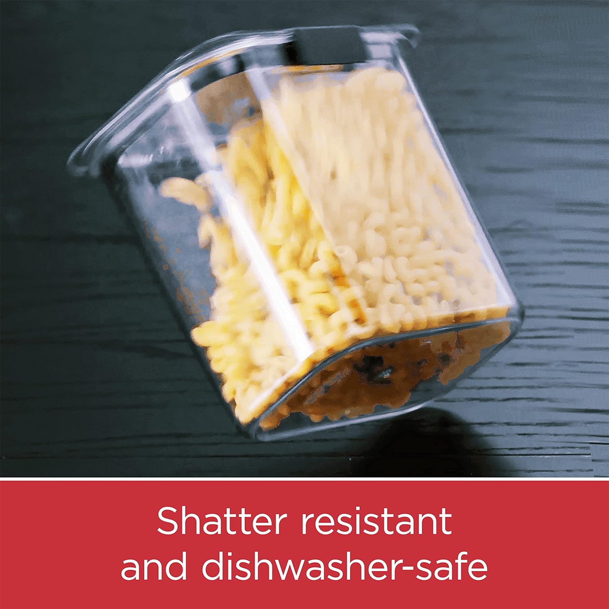 Rubbermaid Brilliance Pantry Airtight and BPA Free Food Storage Container, 7.8 Cup, Gray