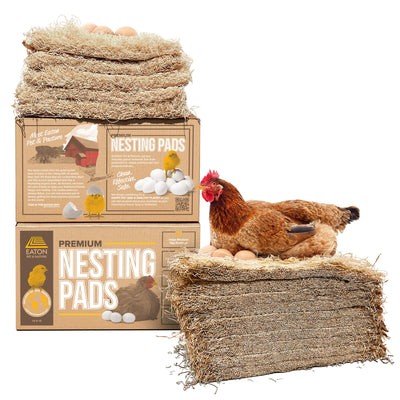 Eaton Pet and Pasture Premium Nesting Pads for Laying Hens, 13" x 13", 10 Pack - VMInnovations