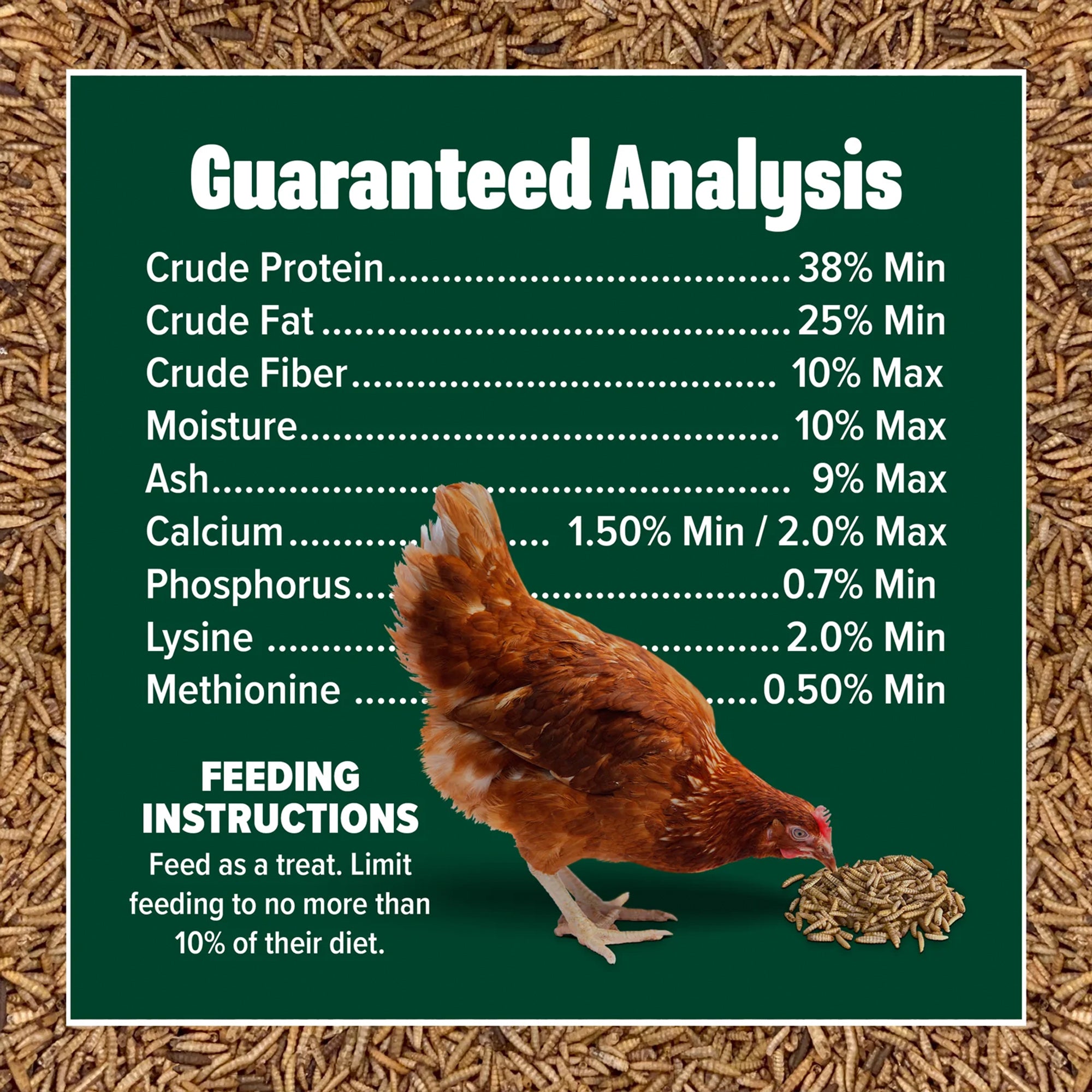 Eaton Pet and Pasture Premium Grubs, High-Calcium Treat for Chickens, Ducks, 5Lb - VMInnovations