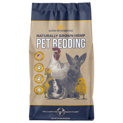 Eaton Pet and Pasture Hemp Bedding for Chickens, Rabbits & Small Animals, 33 Lb - VMInnovations