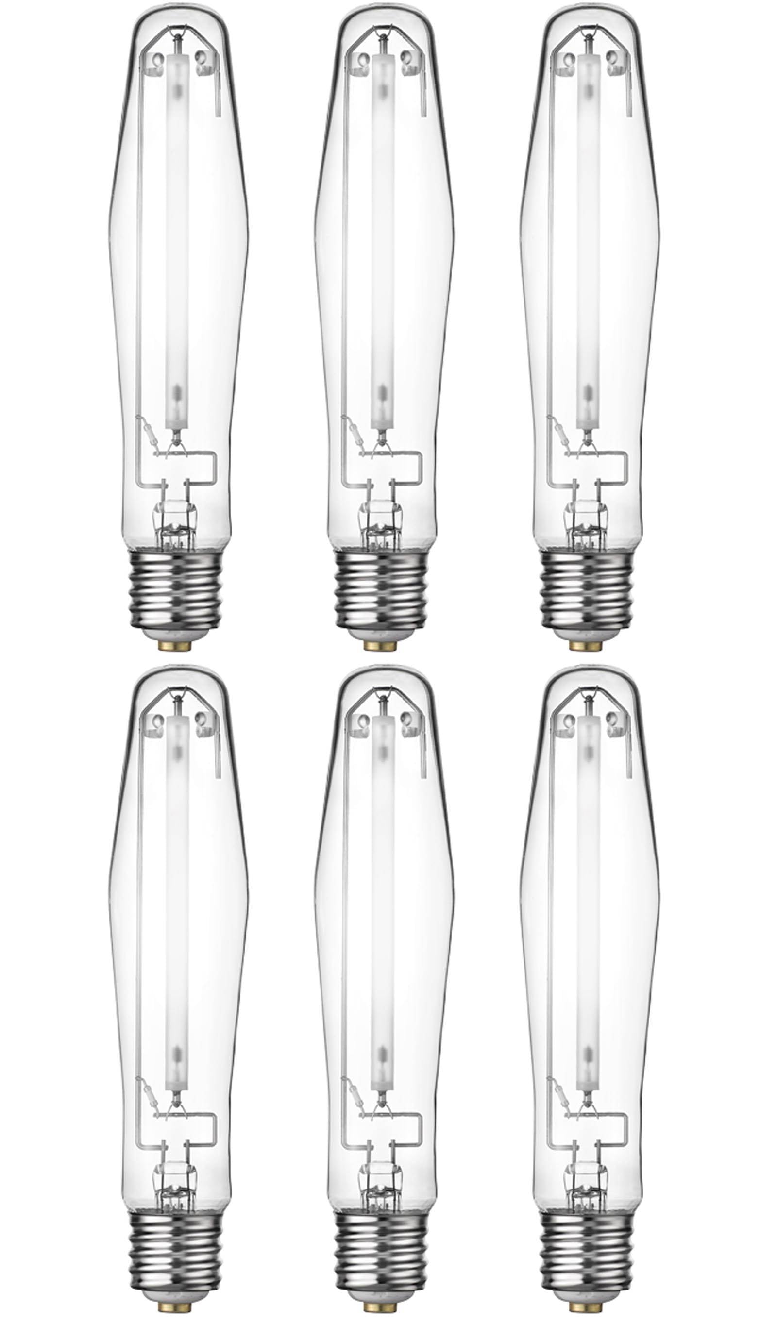 (6) Eye Hortilux 600W Super HPS Hydroponics Enhanced Spectrum Grow Light Bulbs