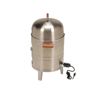 Americana Stainless Steel Electric Water Smoker, 1500W Vertical Outdoor BBQ