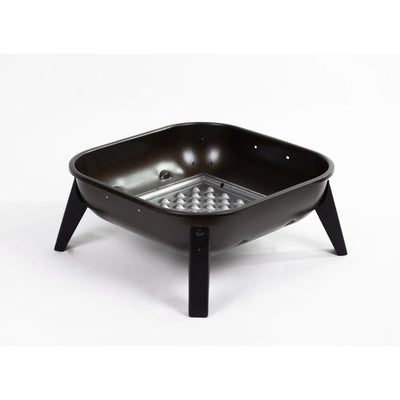 Americana Hang-A-Round Portable Steel Fire Pit for Outdoor and Camping, Bronze