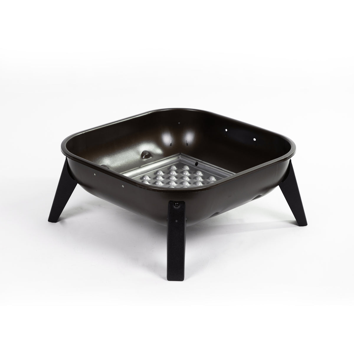 Americana Hang-A-Round Portable Steel Fire Pit for Outdoor and Camping, Bronze - VMInnovations