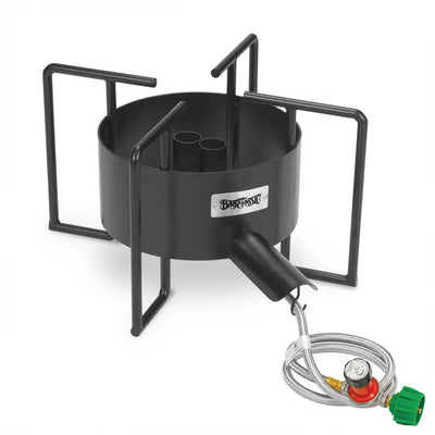 Bayou Classic Dual Jet Cooker, Propane Burner for Large Stockpots,(Open Box)