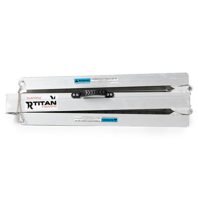 Titan Ramps 6 Foot Multi-Fold Aluminum Wheelchair Ramp, 600 Pound Cap (Open Box)