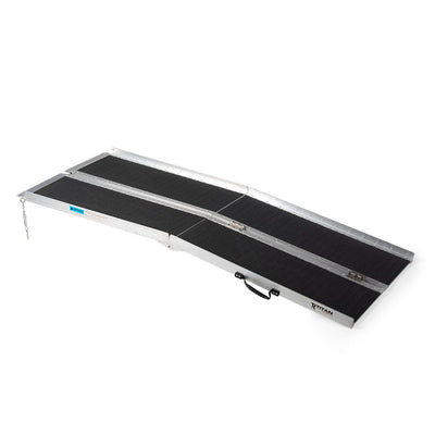 Titan Ramps 6 Foot Multi-Fold Aluminum Wheelchair Ramp, 600 Pound Cap (Open Box) - VMInnovations