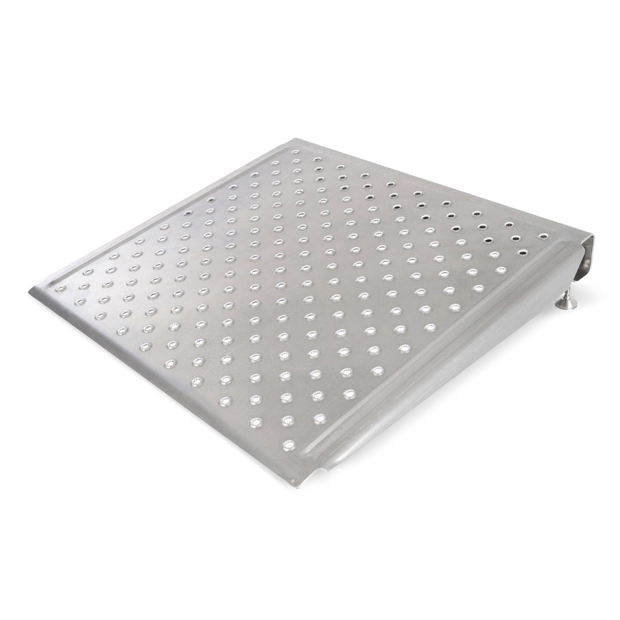 Silver Spring 26 In Adjustable Aluminum Wheelchair Door Threshold Ramp(Open Box)