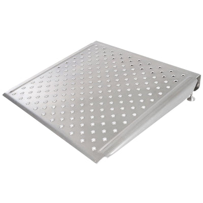 Silver Spring 24In Adjustable Aluminum Wheelchair Door Threshold Ramp (Open Box)