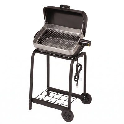 Americana Grills 3-Zone Cart Electric Grill, Outdoor Rolling Cart, Graphite - VMInnovations